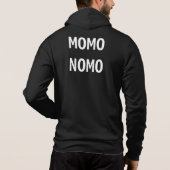 MOMO NOMOの人はセーター-黒--のファスナーを締めます パーカ (裏面)