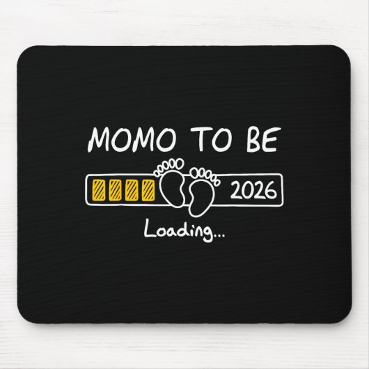 Momo To Be 2026 Loading Momo Est 2026  マウスパッド (正面)