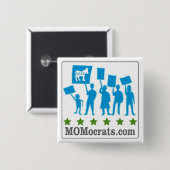 MOMocratsボタン 缶バッジ (正面&裏面)