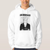 MOMOKO MUGSHOT HOODIE WHITE TEE  パーカ (正面)