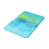 Momonaのパイナップルハワイの熱帯- Turq バスマット (アングル)