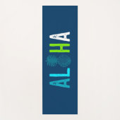 Momona Pineapple Aloha Hawaiian Tropical - Blue ヨガマット (正面)