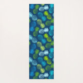 Momona Pineapple Aloha Hawaiian Tropical - Blue ヨガマット (裏面)