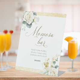 Momosa Bar Sign – It’s A Boy Baby Shower Gold 台座サイン