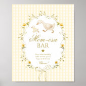 Momosa bar Silly Goose gender neutral gingham ポスター (正面)