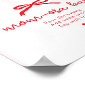 Momosa bar Sweetheart Valentines day Handdrawn ポスター (角)