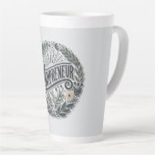 Mompreneurをテーマ カフェラテマグ (右アングル)