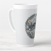 Mompreneurをテーマ カフェラテマグ (左アングル)