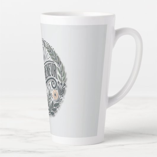 Mompreneurをテーマ カフェラテマグ (右)