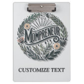 Mompreneurをテーマ クリップボード (正面)