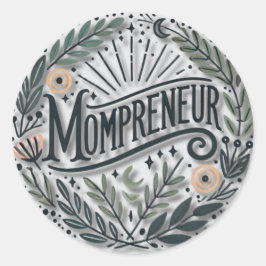 Mompreneurをテーマ ラウンドシール