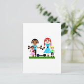 Momsが持ち上げる ポストカード (スタンド正面)