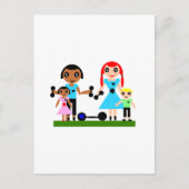 Momsが持ち上げる ポストカード (正面)