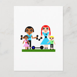 Momsが持ち上げる ポストカード