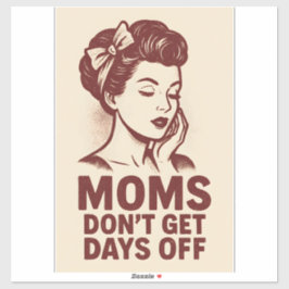 Momsが日をオフにしない – Power Artレトロ シール