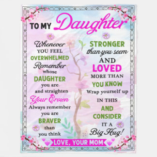 Momsの娘たちへの贈り物 フリースブランケット