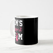 Momsサポートチーム生存乳がん認識度 コーヒーマグカップ (正面左)