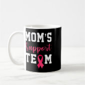 Momsサポートチーム生存乳がん認識度 コーヒーマグカップ (左)