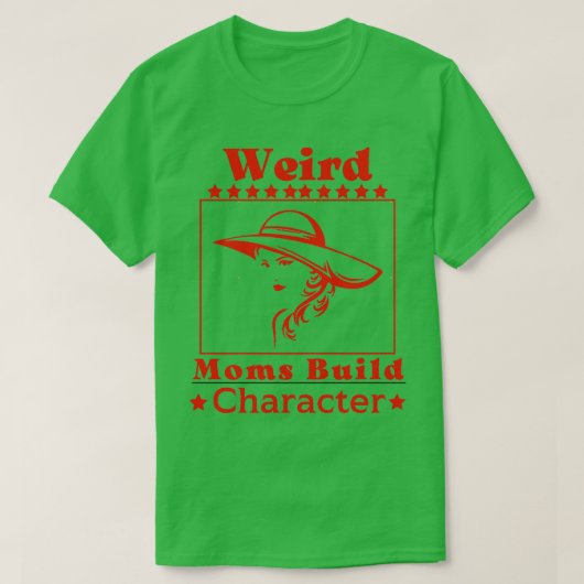 Momsビルド風変わりキャラクターGroovyマおもしろいム Tシャツ (デザイン正面)