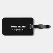 "Moms"お気に入りのおもしろい引用文ブラックラゲージタグ ラゲッジタグ (裏面横)