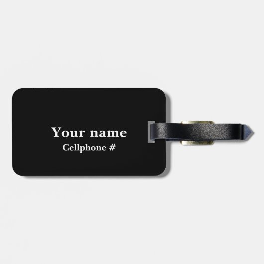 "Moms"お気に入りのおもしろい引用文ブラックラゲージタグ ラゲッジタグ (裏面横)