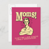 Moms:パパのみ頭が切れる ポストカード (正面/裏面)