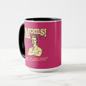 Moms:パパのみ頭が切れる マグカップ (正面左)