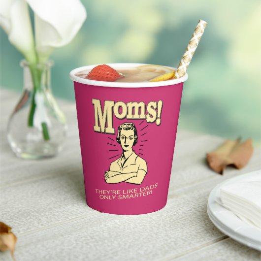 Moms:パパのみ頭が切れる 紙コップ (インサイチュ)