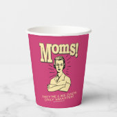 Moms:パパのみ頭が切れる 紙コップ (裏面)