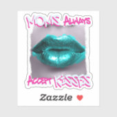 Moms Always Acceptキス シール (シート)