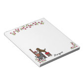 Mom's Chocolate LabとBlack Lab ノートパッド (アングル)