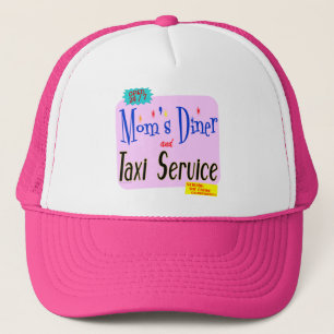 Moms Diner and Taxi Service Funny Saying キャップ