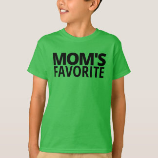 MOM'S FAVORITE (in black letters) Tシャツ
