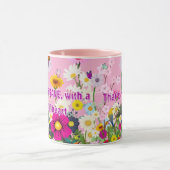 Mom's floral coffee mug マグカップ (中央)