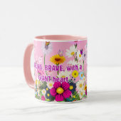 Mom's floral coffee mug マグカップ (正面左)