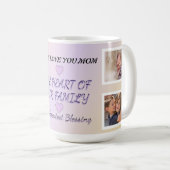 Mom's Hope - Pastel 4 Photo Tribute コーヒーマグカップ (正面右)