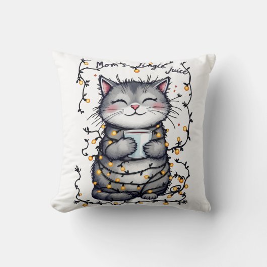 Mom's Jingle Juice  クッション (正面)