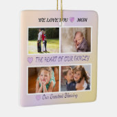 Mom's Joy - Pastel 4 Photo Tribute セラミックオーナメント (右)