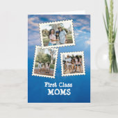 MOMS LGBT最高のの第1種の写真カスタム3枚 カード (正面)