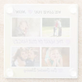 Mom's Light - Pastel 4 Photo Tribute ガラスコースター (裏面)