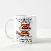 Mom's List Don't Break Don't Fight Over  コーヒーマグカップ (左)