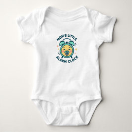 Mom's Little Alarm Clock Baby Bodysuit | 新生児 ベビーボディスーツ