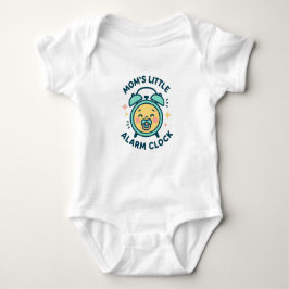 Mom's Little Alarm Clock Baby Bodysuit | newborn ベビーボディスーツ