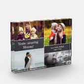 Mom's Love Block:アクリルパーソナライズされたフォトブロック フォトブロック (左)