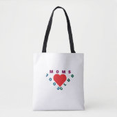  Moms Make Everything Better | Cute Heart Tote Bag トートバッグ (正面)