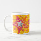 Mom's/Mum's angels in stars yellow/pink photo mug コーヒーマグカップ (左)