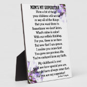 MOMS MY SUPTER STAR Tabletop Plates with Easel フォトプラーク (側面)