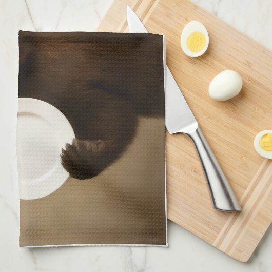 Mom's Personalized Bear Kitchen Towel キッチンタオル (四つ折り)