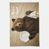 Mom's Personalized Bear Kitchen Towel キッチンタオル (縦)
