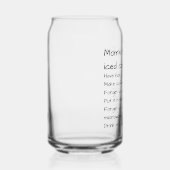 Mom's Recipe For Iced Coffee Motherhood Hack ガラス缶 (右)